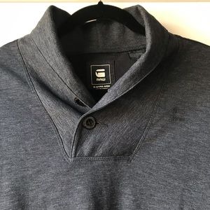 Handsome G-Star Raw Blue Shirt w/ Yoke Collar
